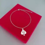 QOS Anklet - 925 Silver Plated - 1