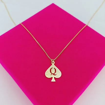 QOS Necklace - 18k Gold Plated - 1