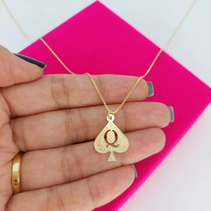 QOS Necklace - 18k Gold Plated - 2