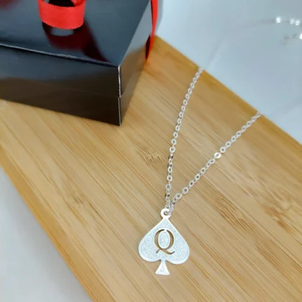 QOS Necklace - 925 Silver Plated - 1