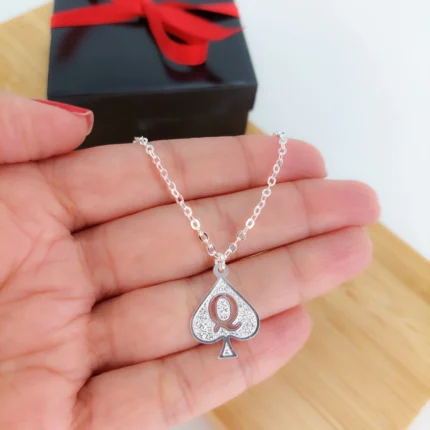 QOS Necklace - 925 Silver Plated - 2