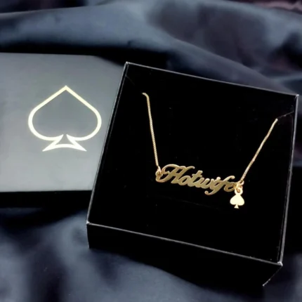 Customized Hotwife Necklace - 18k Gold Plated - 1