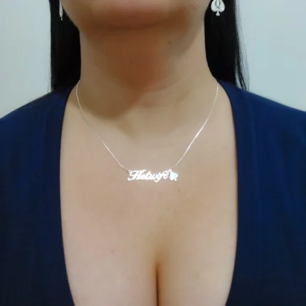 Personalized Hotwife Necklace - 925 Silver Plated - 1