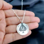 Customized QOS Medal Necklace - 925 Silver Plated - 2