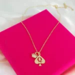 Crowned QOS Necklace - Gold